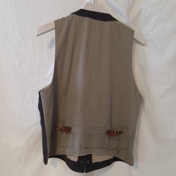 PAUL SMITH Western style suede vest xl grey - Picture 2 of 5